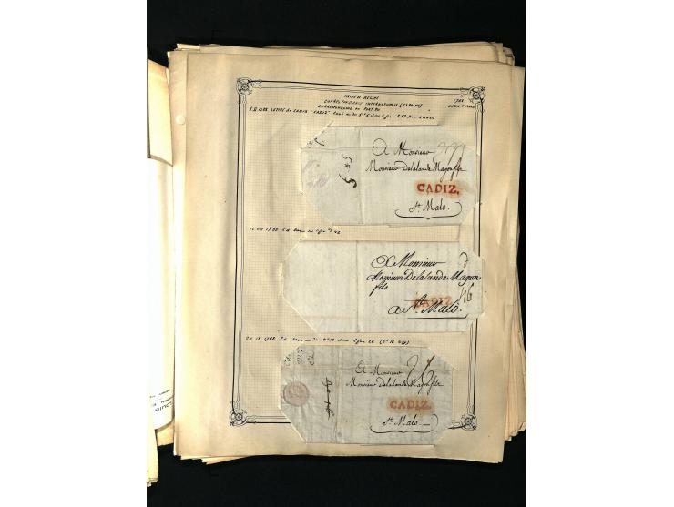 1757/1917, interessante Sammlung mit über 350 Briefen, dabei viel Vorphila bzw. markenlose Belege u.a. mit Kartenschluß, auße