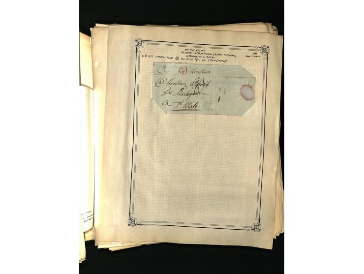 1757/1917, interessante Sammlung mit über 350 Briefen, dabei viel Vorphila bzw. markenlose Belege u.a. mit Kartenschluß, auße