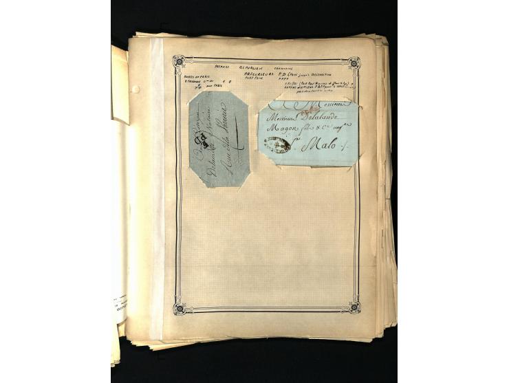 1757/1917, interessante Sammlung mit über 350 Briefen, dabei viel Vorphila bzw. markenlose Belege u.a. mit Kartenschluß, auße