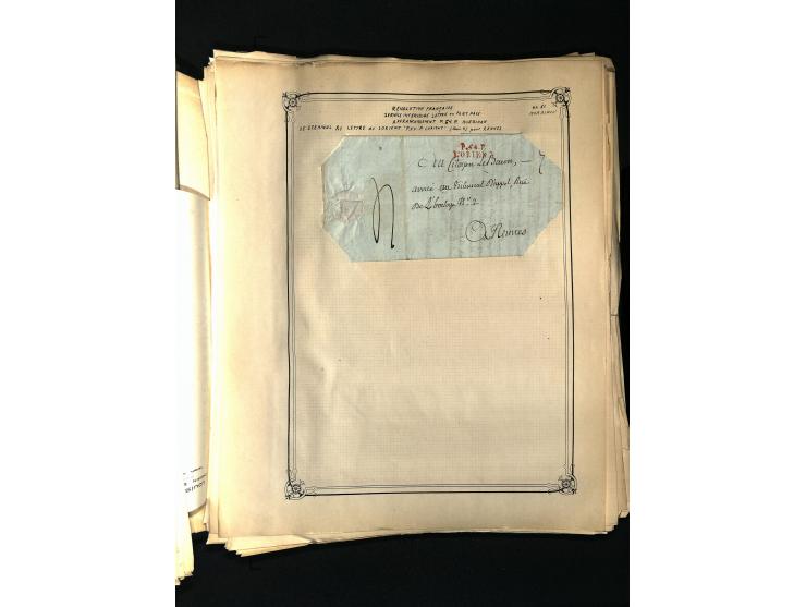 1757/1917, interessante Sammlung mit über 350 Briefen, dabei viel Vorphila bzw. markenlose Belege u.a. mit Kartenschluß, auße