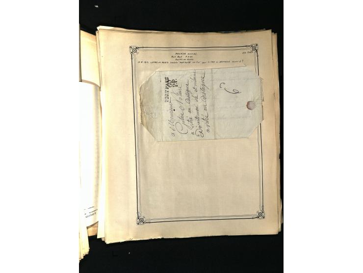 1757/1917, interessante Sammlung mit über 350 Briefen, dabei viel Vorphila bzw. markenlose Belege u.a. mit Kartenschluß, auße