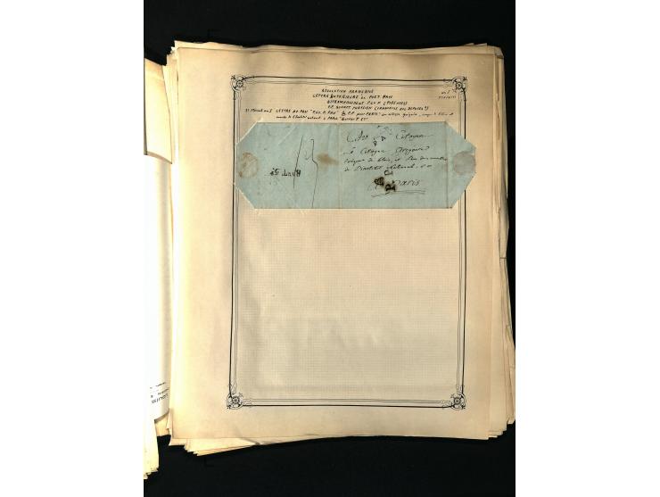 1757/1917, interessante Sammlung mit über 350 Briefen, dabei viel Vorphila bzw. markenlose Belege u.a. mit Kartenschluß, auße