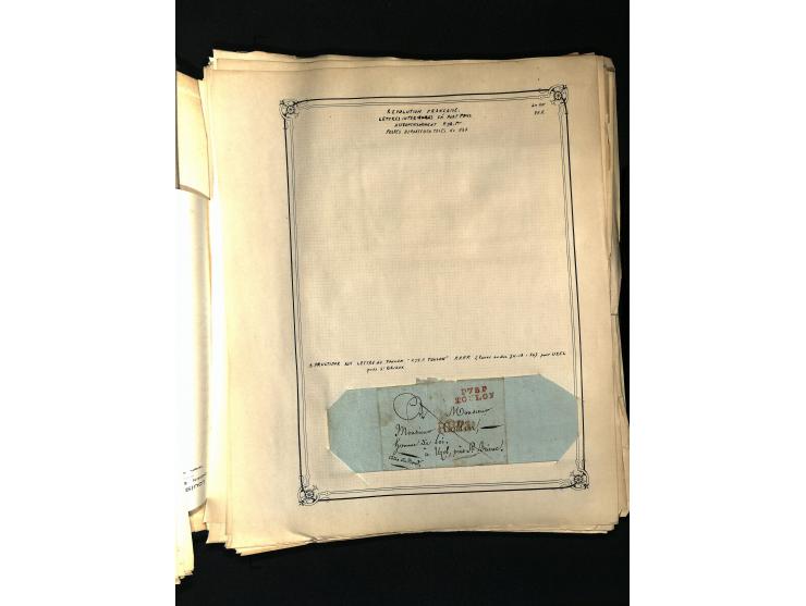 1757/1917, interessante Sammlung mit über 350 Briefen, dabei viel Vorphila bzw. markenlose Belege u.a. mit Kartenschluß, auße
