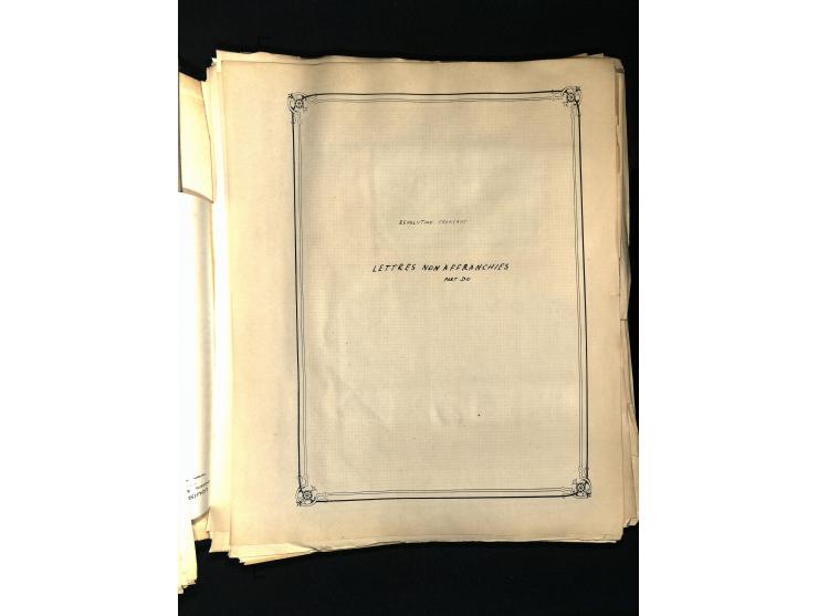 1757/1917, interessante Sammlung mit über 350 Briefen, dabei viel Vorphila bzw. markenlose Belege u.a. mit Kartenschluß, auße