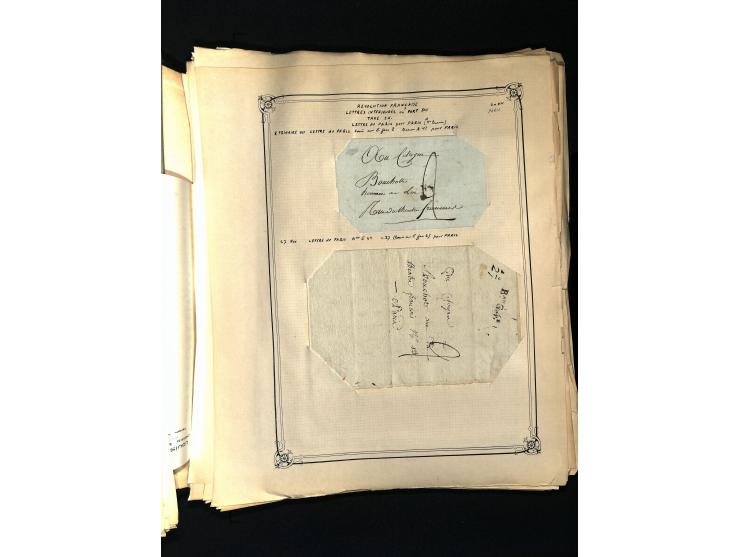 1757/1917, interessante Sammlung mit über 350 Briefen, dabei viel Vorphila bzw. markenlose Belege u.a. mit Kartenschluß, auße