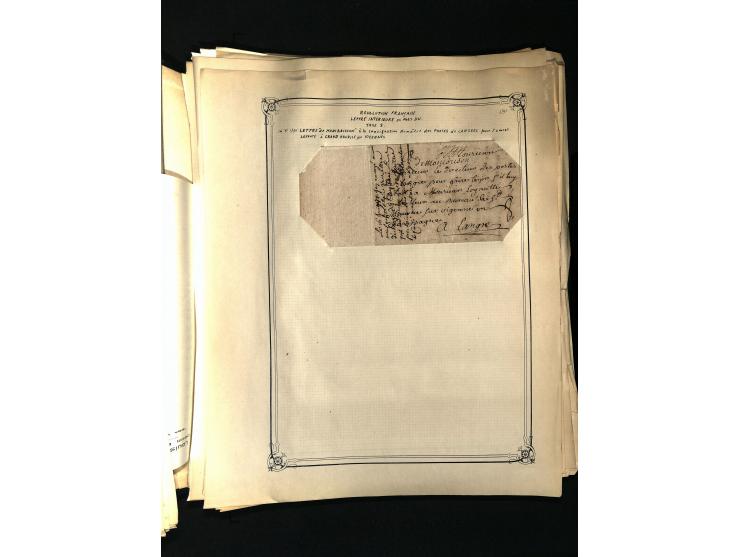 1757/1917, interessante Sammlung mit über 350 Briefen, dabei viel Vorphila bzw. markenlose Belege u.a. mit Kartenschluß, auße