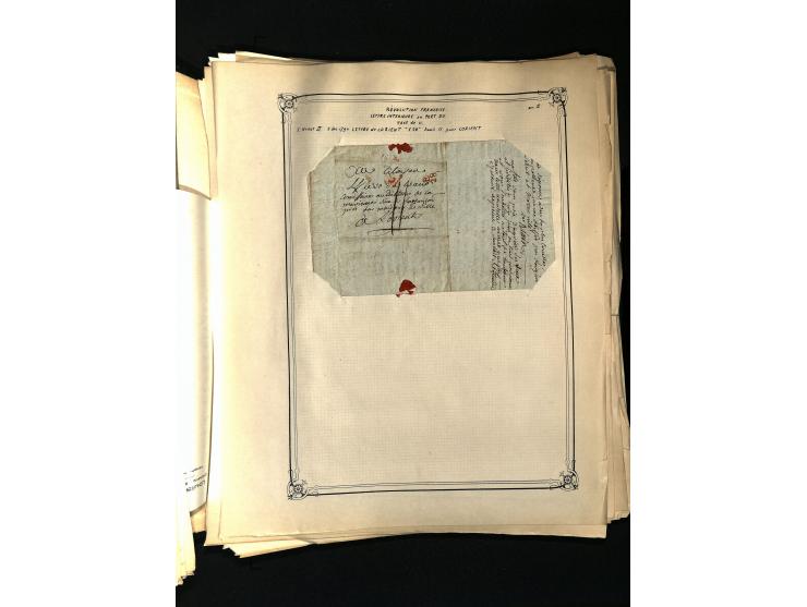 1757/1917, interessante Sammlung mit über 350 Briefen, dabei viel Vorphila bzw. markenlose Belege u.a. mit Kartenschluß, auße