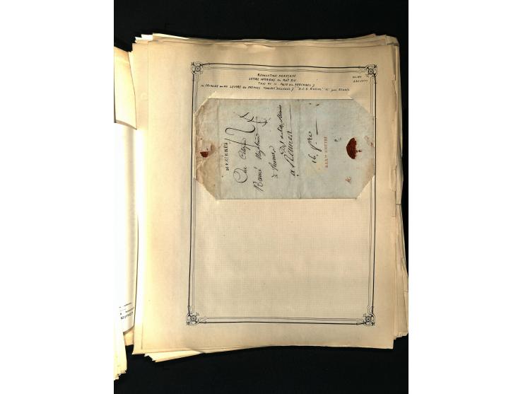 1757/1917, interessante Sammlung mit über 350 Briefen, dabei viel Vorphila bzw. markenlose Belege u.a. mit Kartenschluß, auße
