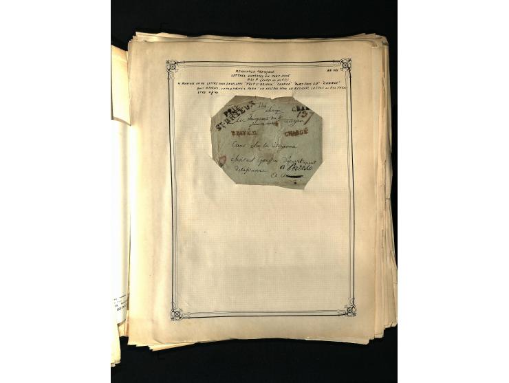 1757/1917, interessante Sammlung mit über 350 Briefen, dabei viel Vorphila bzw. markenlose Belege u.a. mit Kartenschluß, auße