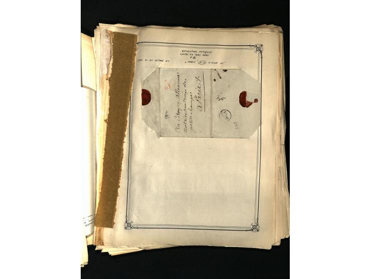 1757/1917, interessante Sammlung mit über 350 Briefen, dabei viel Vorphila bzw. markenlose Belege u.a. mit Kartenschluß, auße