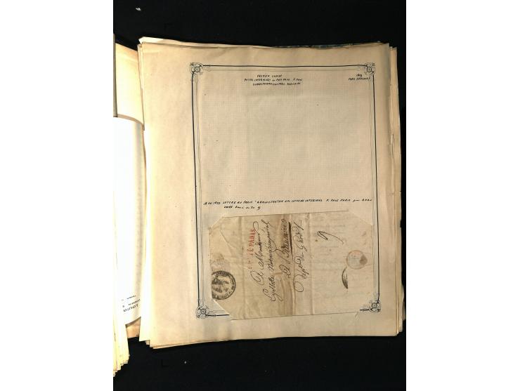 1757/1917, interessante Sammlung mit über 350 Briefen, dabei viel Vorphila bzw. markenlose Belege u.a. mit Kartenschluß, auße