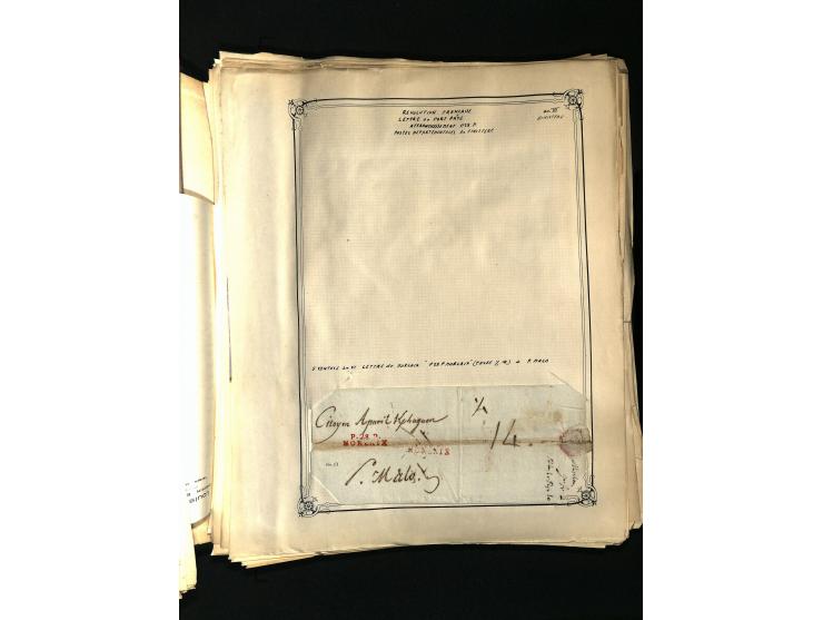 1757/1917, interessante Sammlung mit über 350 Briefen, dabei viel Vorphila bzw. markenlose Belege u.a. mit Kartenschluß, auße