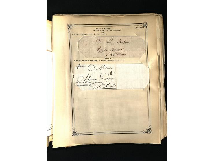 1757/1917, interessante Sammlung mit über 350 Briefen, dabei viel Vorphila bzw. markenlose Belege u.a. mit Kartenschluß, auße