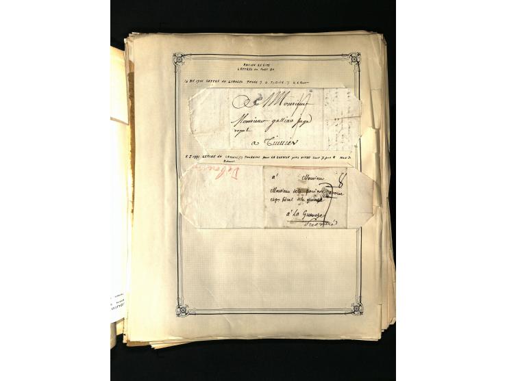 1757/1917, interessante Sammlung mit über 350 Briefen, dabei viel Vorphila bzw. markenlose Belege u.a. mit Kartenschluß, auße