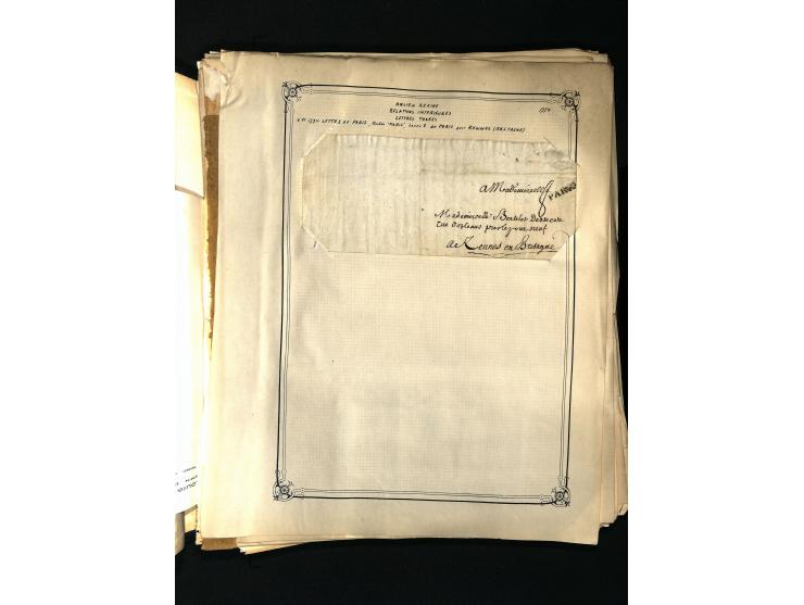 1757/1917, interessante Sammlung mit über 350 Briefen, dabei viel Vorphila bzw. markenlose Belege u.a. mit Kartenschluß, auße