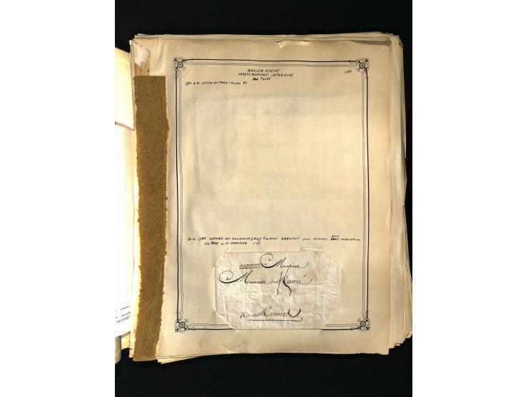 1757/1917, interessante Sammlung mit über 350 Briefen, dabei viel Vorphila bzw. markenlose Belege u.a. mit Kartenschluß, auße