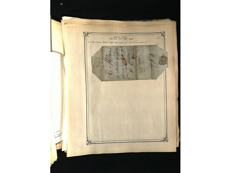 1757/1917, interessante Sammlung mit über 350 Briefen, dabei viel Vorphila bzw. markenlose Belege u.a. mit Kartenschluß, auße