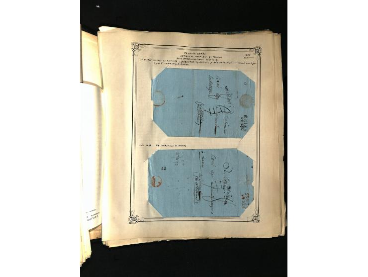 1757/1917, interessante Sammlung mit über 350 Briefen, dabei viel Vorphila bzw. markenlose Belege u.a. mit Kartenschluß, auße