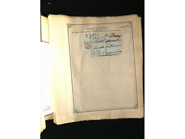 1757/1917, interessante Sammlung mit über 350 Briefen, dabei viel Vorphila bzw. markenlose Belege u.a. mit Kartenschluß, auße