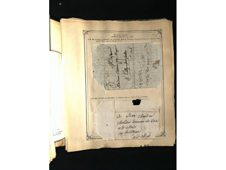 1757/1917, interessante Sammlung mit über 350 Briefen, dabei viel Vorphila bzw. markenlose Belege u.a. mit Kartenschluß, auße