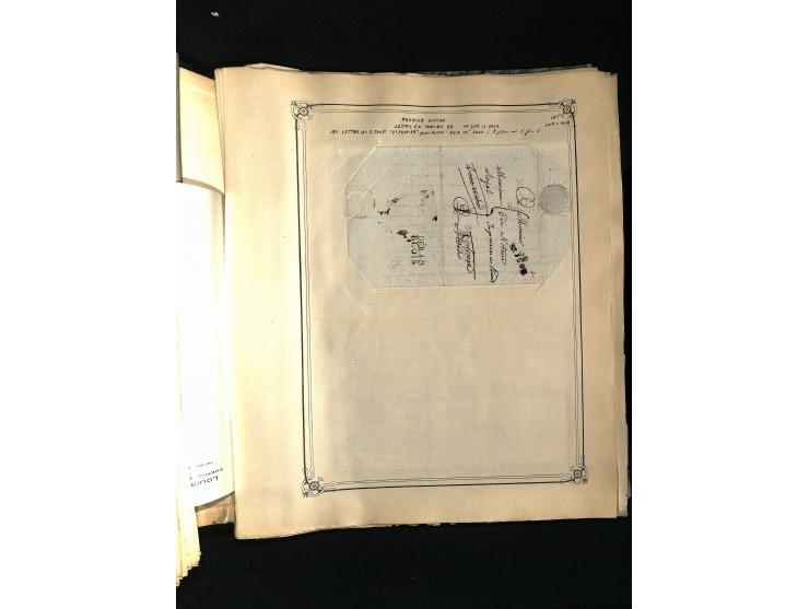 1757/1917, interessante Sammlung mit über 350 Briefen, dabei viel Vorphila bzw. markenlose Belege u.a. mit Kartenschluß, auße