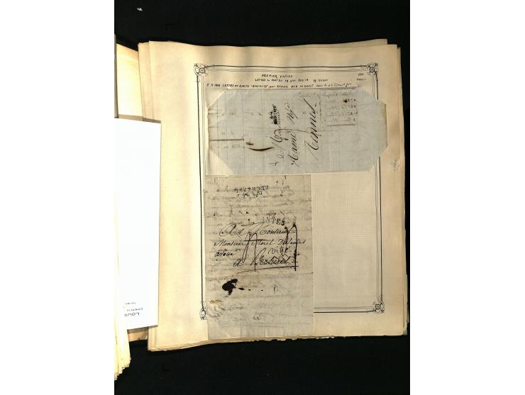 1757/1917, interessante Sammlung mit über 350 Briefen, dabei viel Vorphila bzw. markenlose Belege u.a. mit Kartenschluß, auße
