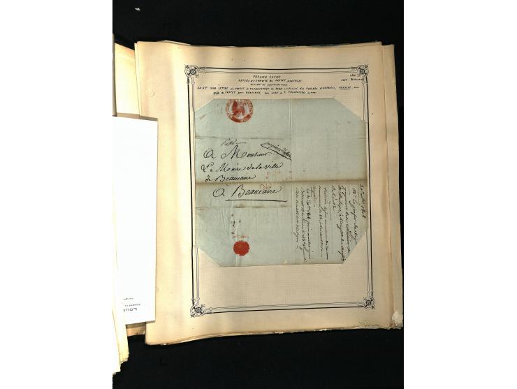 1757/1917, interessante Sammlung mit über 350 Briefen, dabei viel Vorphila bzw. markenlose Belege u.a. mit Kartenschluß, auße