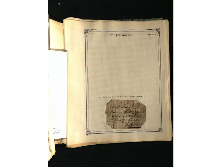 1757/1917, interessante Sammlung mit über 350 Briefen, dabei viel Vorphila bzw. markenlose Belege u.a. mit Kartenschluß, auße