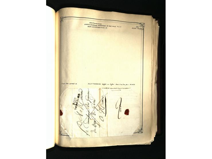 1757/1917, interessante Sammlung mit über 350 Briefen, dabei viel Vorphila bzw. markenlose Belege u.a. mit Kartenschluß, auße