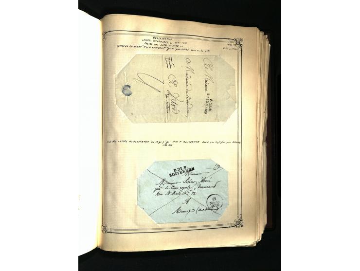1757/1917, interessante Sammlung mit über 350 Briefen, dabei viel Vorphila bzw. markenlose Belege u.a. mit Kartenschluß, auße