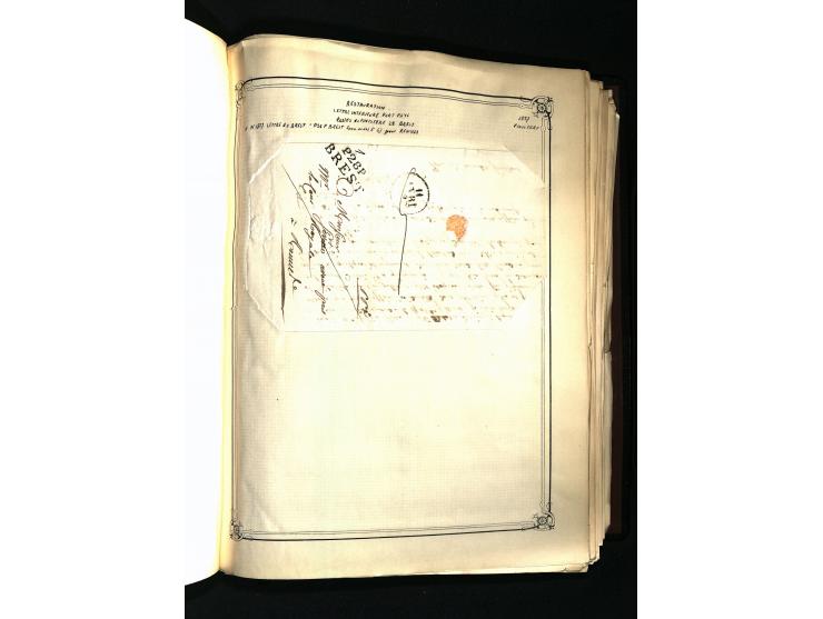 1757/1917, interessante Sammlung mit über 350 Briefen, dabei viel Vorphila bzw. markenlose Belege u.a. mit Kartenschluß, auße