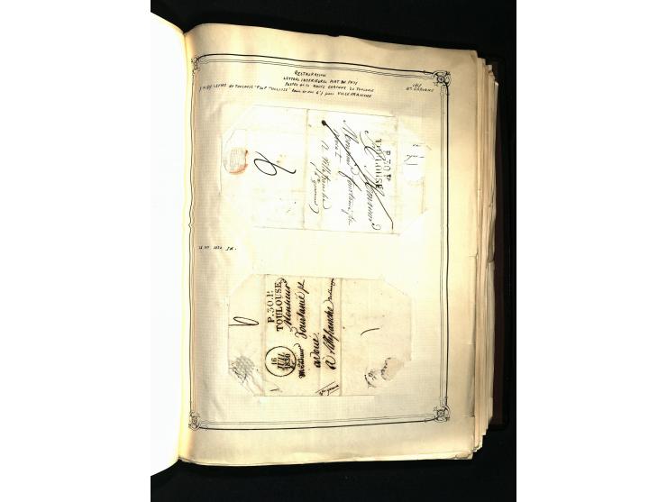 1757/1917, interessante Sammlung mit über 350 Briefen, dabei viel Vorphila bzw. markenlose Belege u.a. mit Kartenschluß, auße