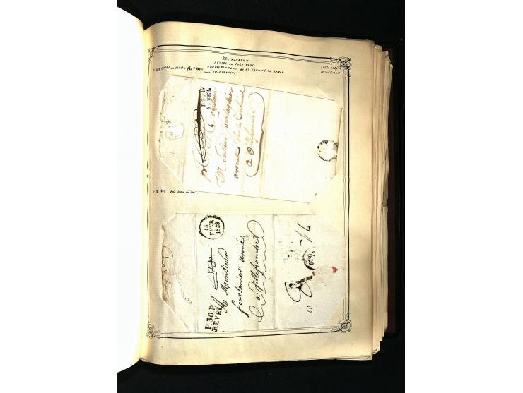 1757/1917, interessante Sammlung mit über 350 Briefen, dabei viel Vorphila bzw. markenlose Belege u.a. mit Kartenschluß, auße