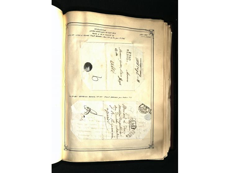 1757/1917, interessante Sammlung mit über 350 Briefen, dabei viel Vorphila bzw. markenlose Belege u.a. mit Kartenschluß, auße
