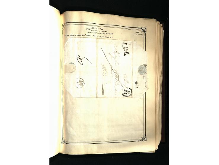 1757/1917, interessante Sammlung mit über 350 Briefen, dabei viel Vorphila bzw. markenlose Belege u.a. mit Kartenschluß, auße