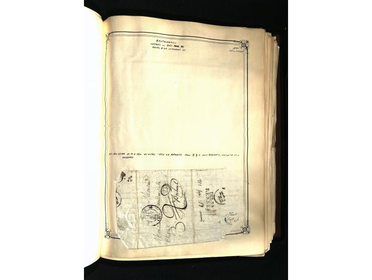 1757/1917, interessante Sammlung mit über 350 Briefen, dabei viel Vorphila bzw. markenlose Belege u.a. mit Kartenschluß, auße