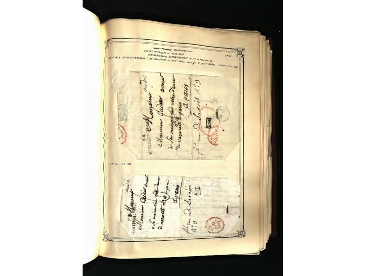 1757/1917, interessante Sammlung mit über 350 Briefen, dabei viel Vorphila bzw. markenlose Belege u.a. mit Kartenschluß, auße