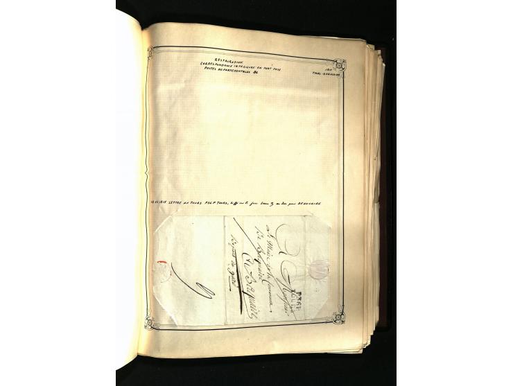 1757/1917, interessante Sammlung mit über 350 Briefen, dabei viel Vorphila bzw. markenlose Belege u.a. mit Kartenschluß, auße