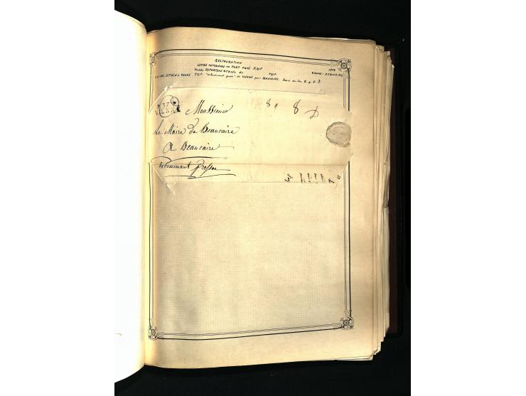 1757/1917, interessante Sammlung mit über 350 Briefen, dabei viel Vorphila bzw. markenlose Belege u.a. mit Kartenschluß, auße