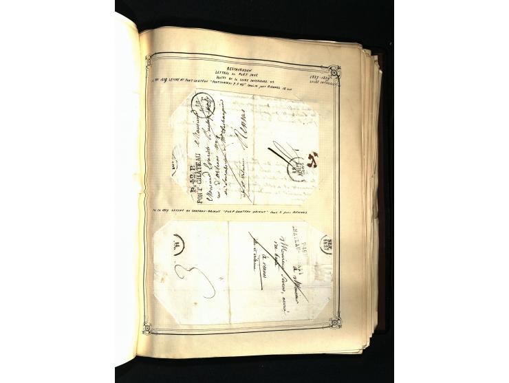 1757/1917, interessante Sammlung mit über 350 Briefen, dabei viel Vorphila bzw. markenlose Belege u.a. mit Kartenschluß, auße
