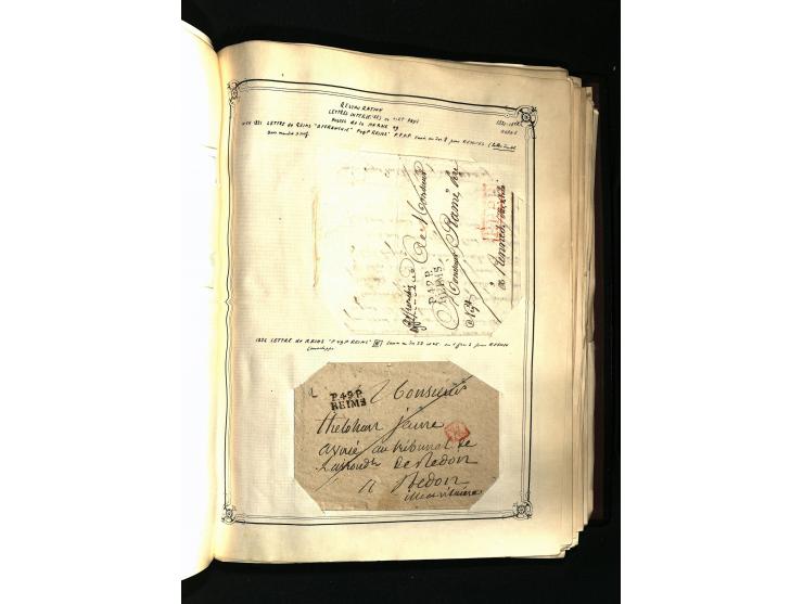 1757/1917, interessante Sammlung mit über 350 Briefen, dabei viel Vorphila bzw. markenlose Belege u.a. mit Kartenschluß, auße