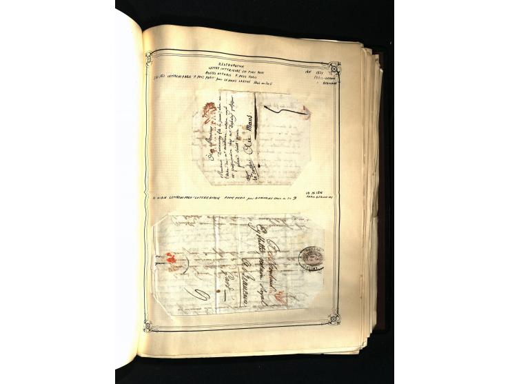 1757/1917, interessante Sammlung mit über 350 Briefen, dabei viel Vorphila bzw. markenlose Belege u.a. mit Kartenschluß, auße