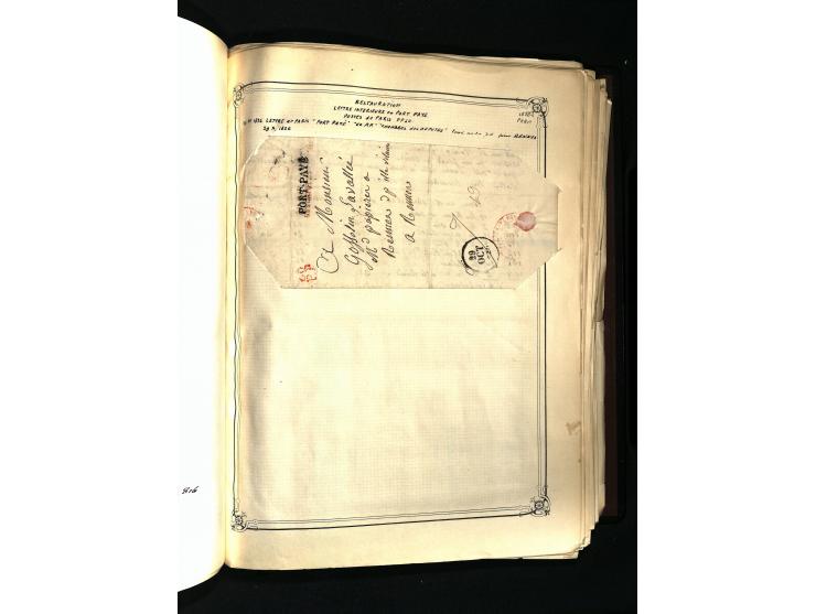 1757/1917, interessante Sammlung mit über 350 Briefen, dabei viel Vorphila bzw. markenlose Belege u.a. mit Kartenschluß, auße