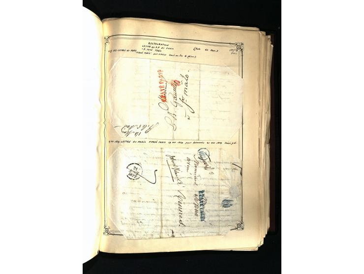 1757/1917, interessante Sammlung mit über 350 Briefen, dabei viel Vorphila bzw. markenlose Belege u.a. mit Kartenschluß, auße