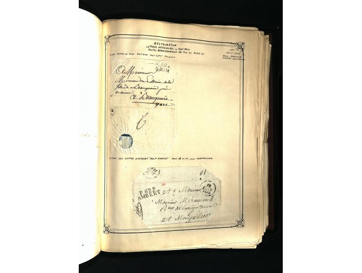 1757/1917, interessante Sammlung mit über 350 Briefen, dabei viel Vorphila bzw. markenlose Belege u.a. mit Kartenschluß, auße