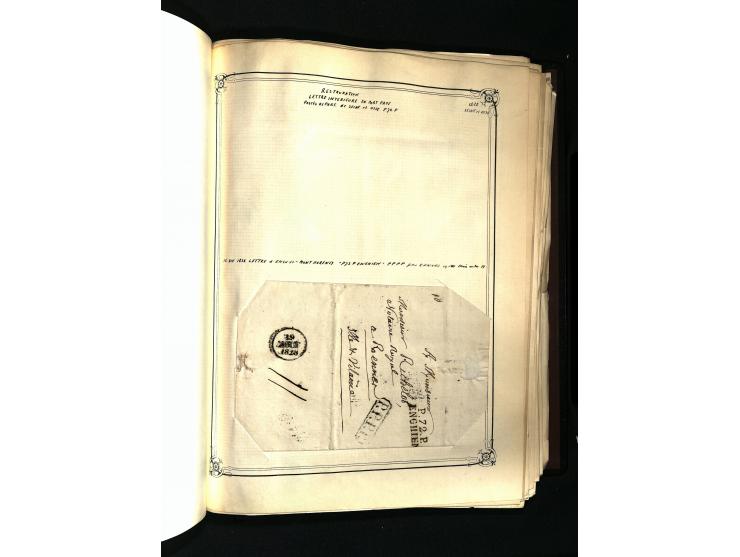 1757/1917, interessante Sammlung mit über 350 Briefen, dabei viel Vorphila bzw. markenlose Belege u.a. mit Kartenschluß, auße