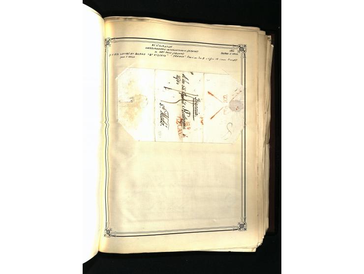 1757/1917, interessante Sammlung mit über 350 Briefen, dabei viel Vorphila bzw. markenlose Belege u.a. mit Kartenschluß, auße