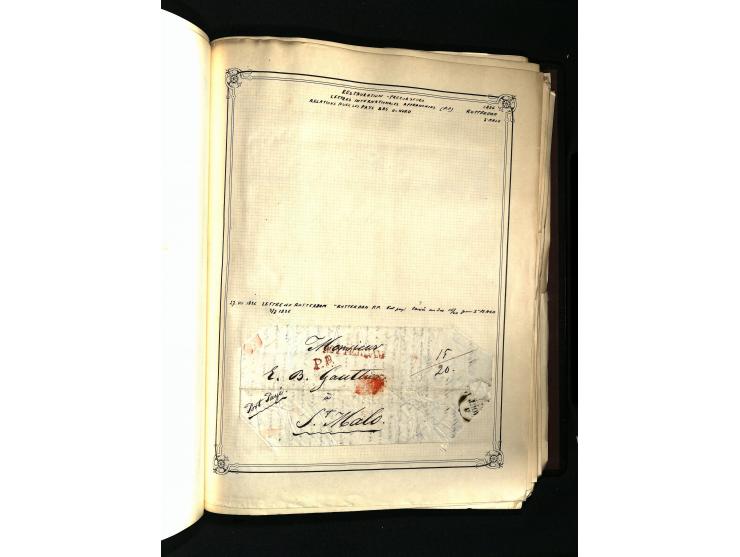1757/1917, interessante Sammlung mit über 350 Briefen, dabei viel Vorphila bzw. markenlose Belege u.a. mit Kartenschluß, auße