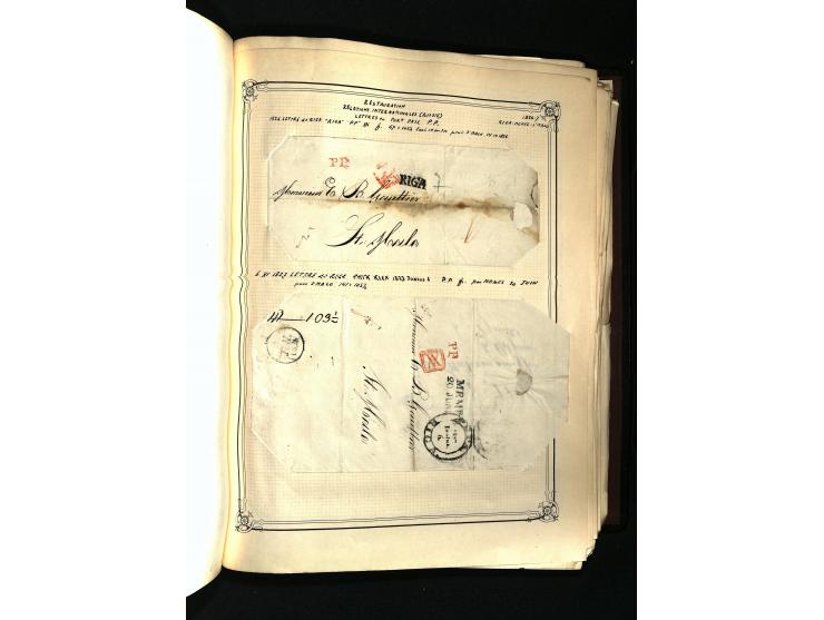 1757/1917, interessante Sammlung mit über 350 Briefen, dabei viel Vorphila bzw. markenlose Belege u.a. mit Kartenschluß, auße