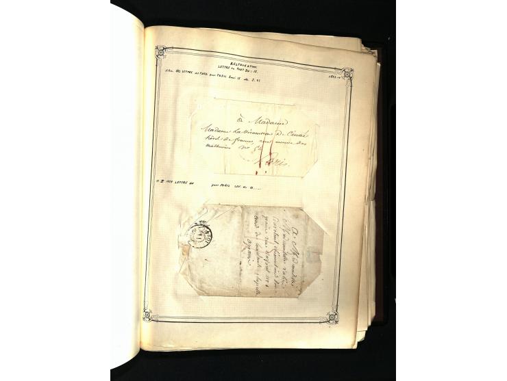 1757/1917, interessante Sammlung mit über 350 Briefen, dabei viel Vorphila bzw. markenlose Belege u.a. mit Kartenschluß, auße